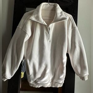 lululemon athletica Cream Half-Zip Pullover Sweater